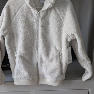 Athleta Soft White Sherpa Jacket